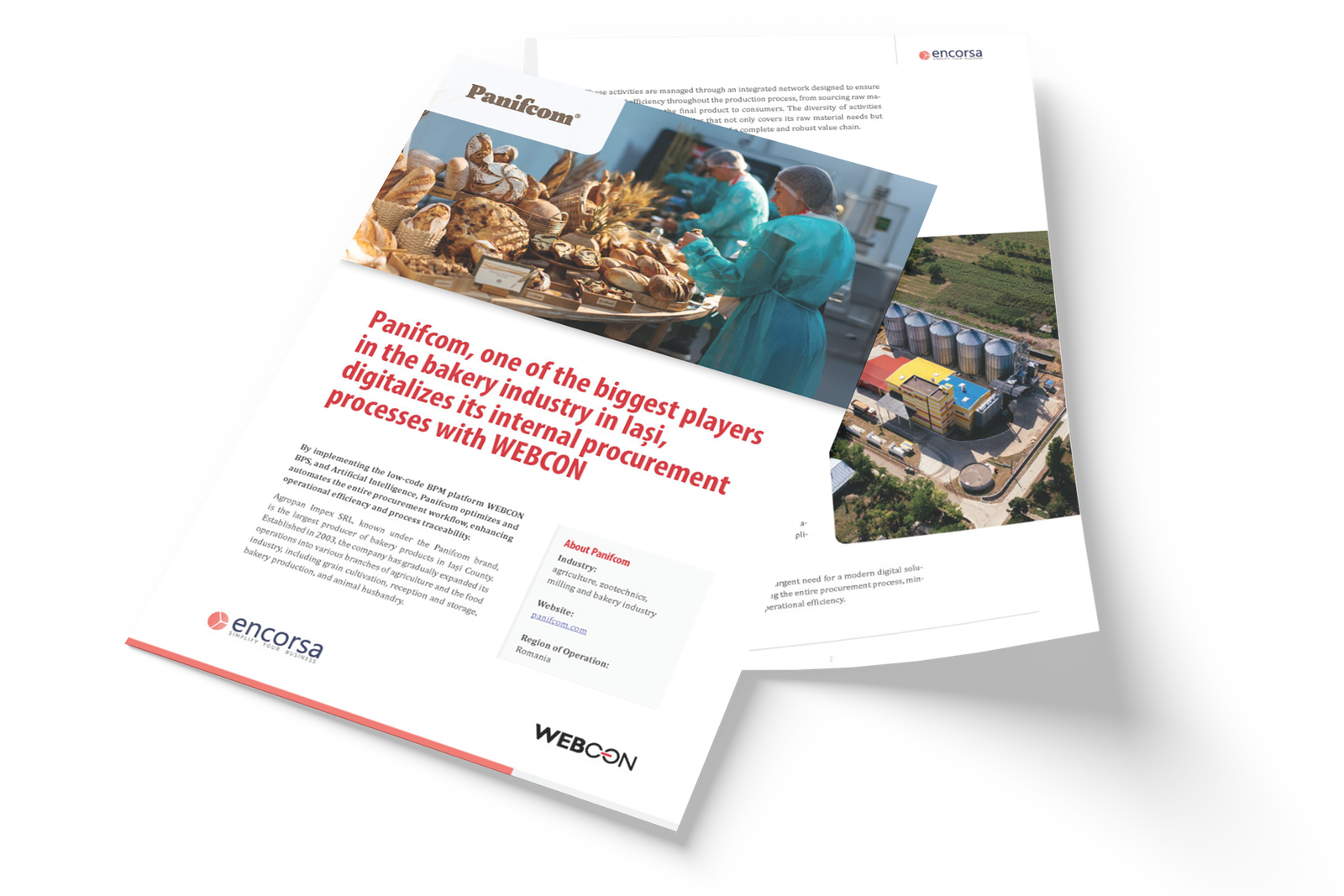 Panifcom, one of the biggest players in the bakery industry in Iași, digitalizes its internal procurement processes with WEBCON