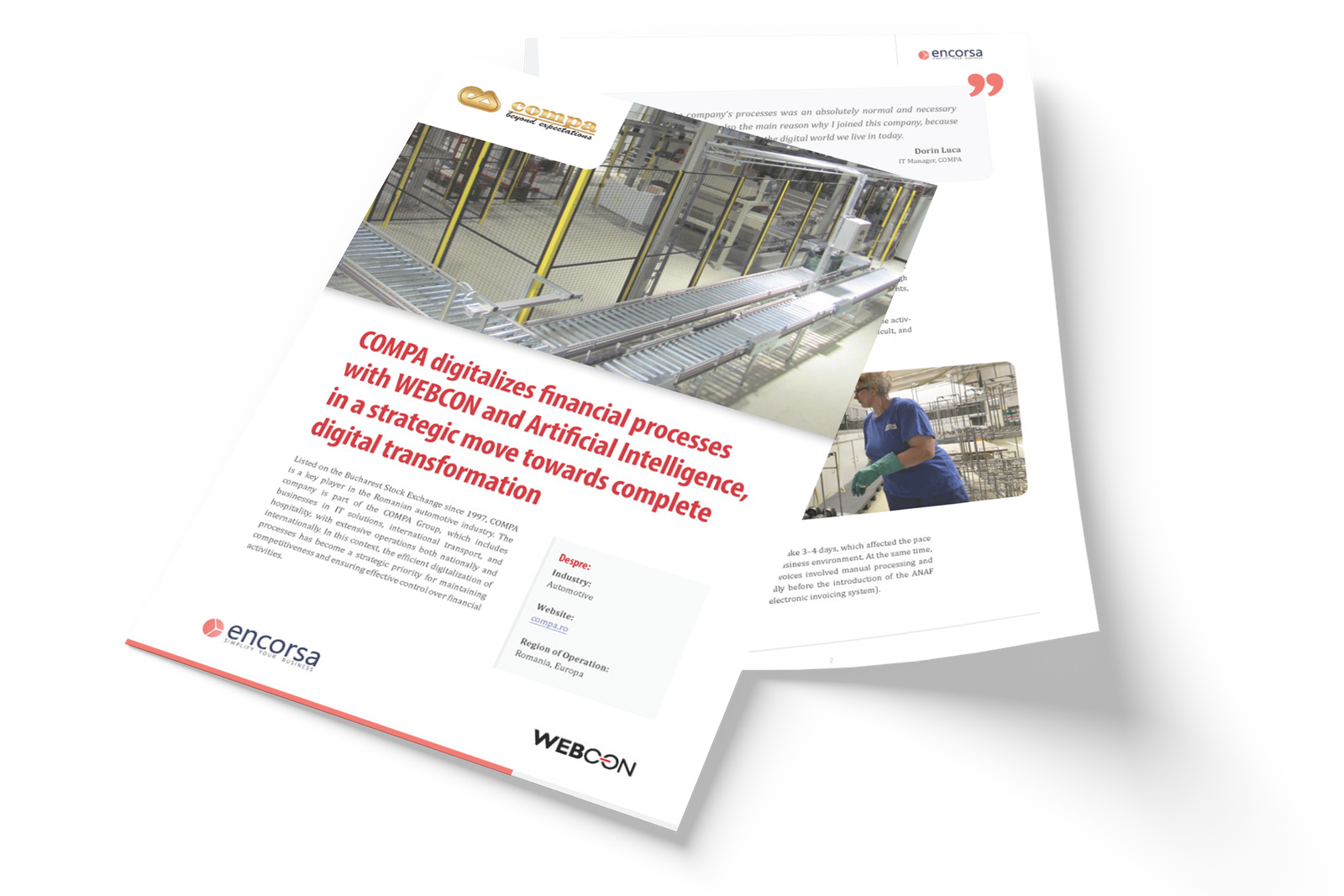 COMPA digitalizes financial processes with WEBCON and Artificial Intelligence, in a strategic move towards complete digital transformation